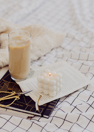 Hand-poured scented candles for relaxation and cozy home vibes