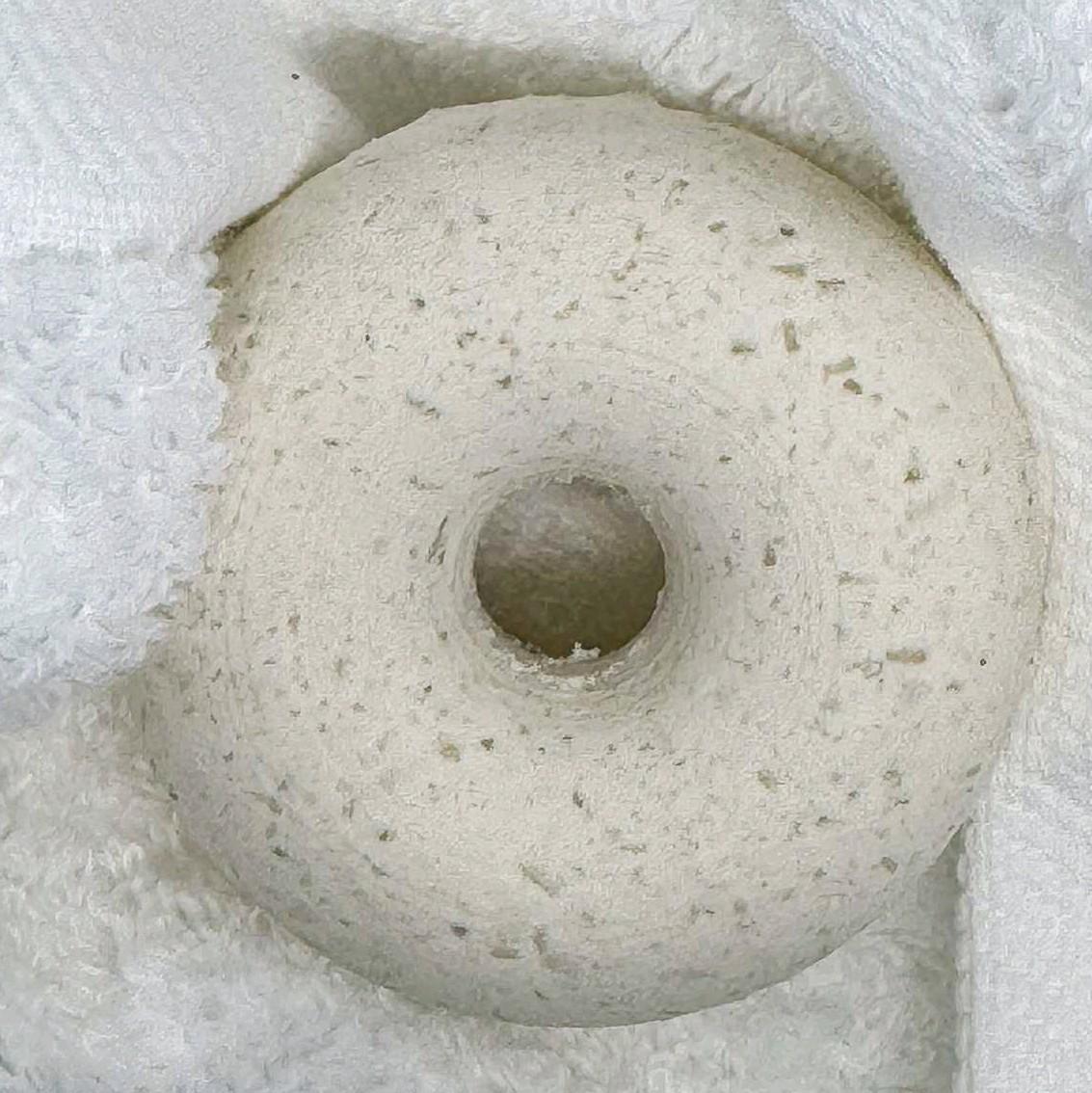 Fresh linin Shower Steamer on towel 