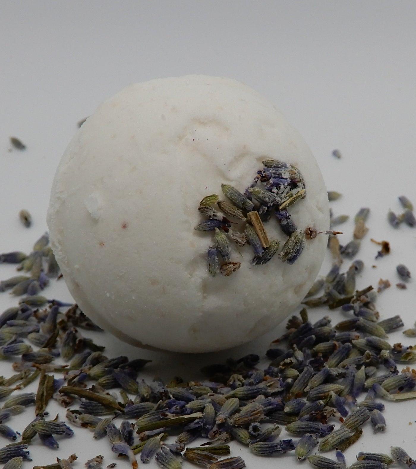 lavender bath bomb in small